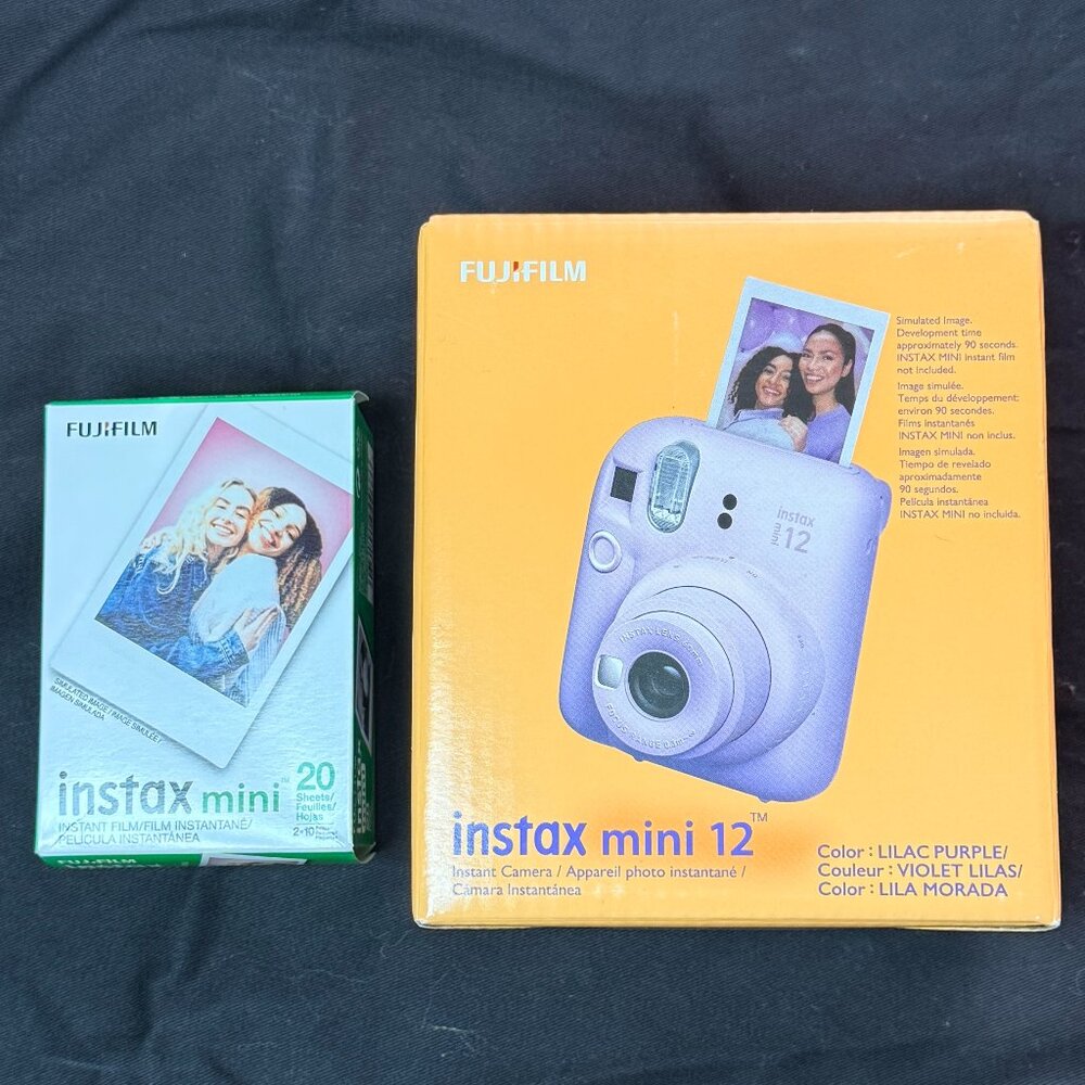 Fujifilm Instax Mini 12 instant camera includes pack of film